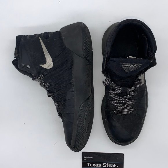 Youth Nike Hyperdunk 2015 Black White - Picture 3 of 7